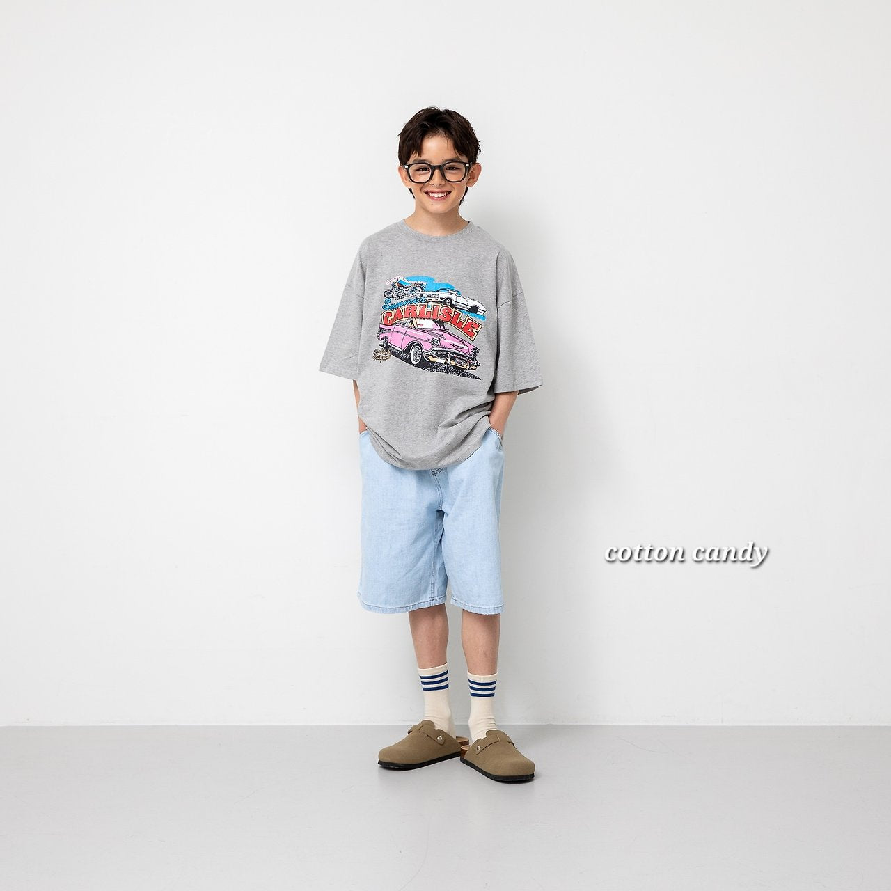 《予約》Race T-shirt / cotton candy