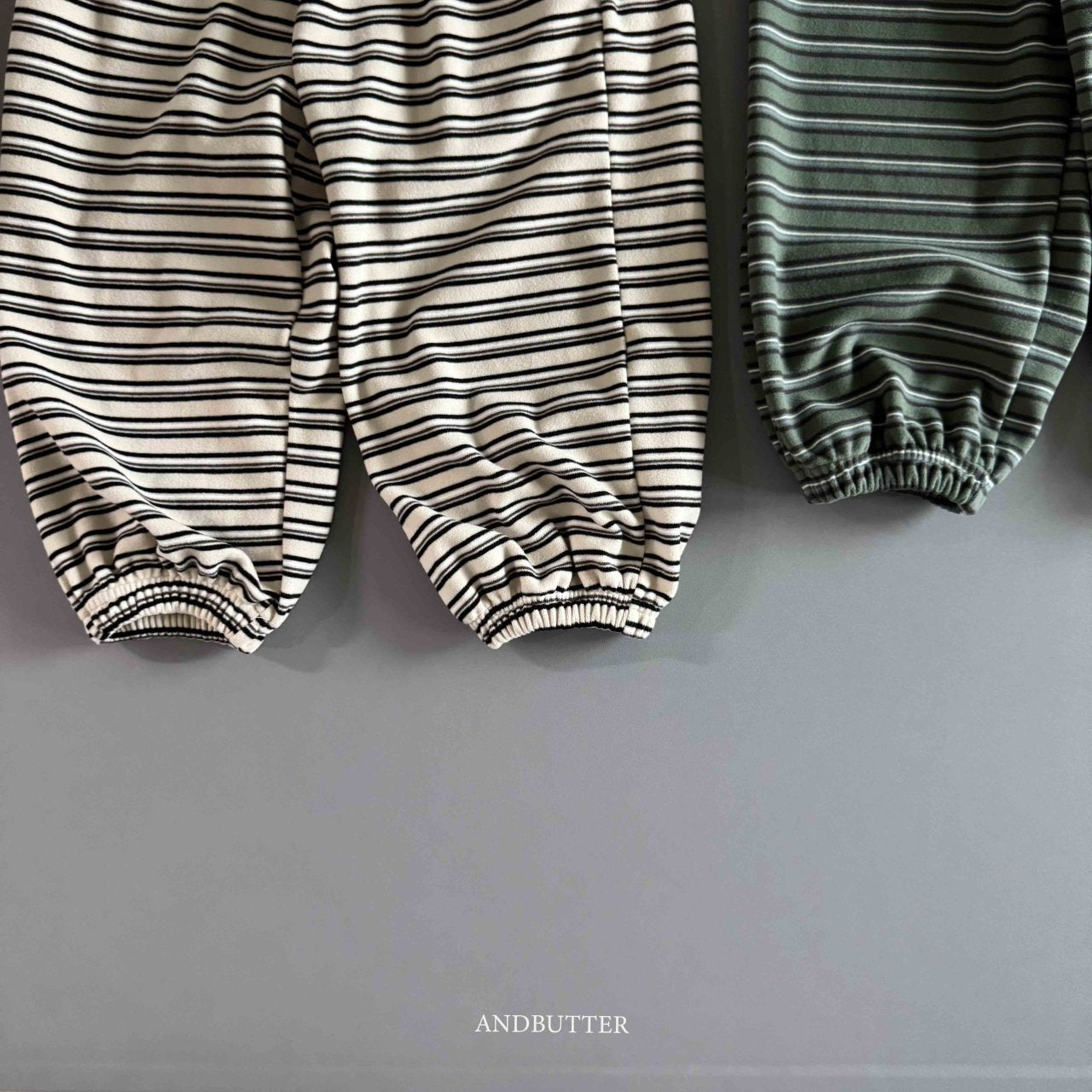 《予約》Mellow Stripe Jogger / andbutter