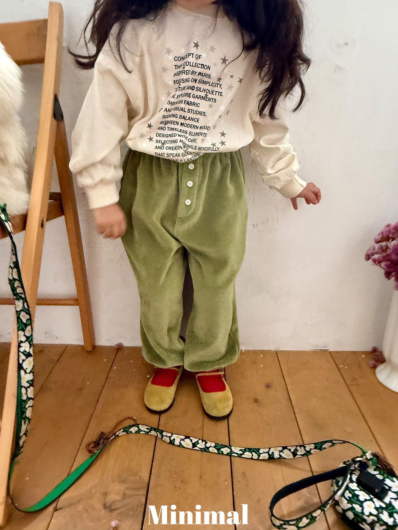 《予約》Velour Button Jogger Pants / MINIMAL