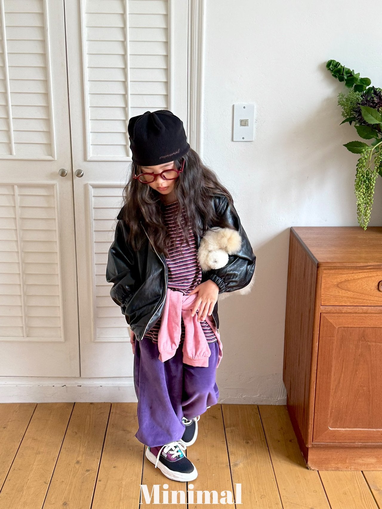 《予約》Velour Button Jogger Pants / MINIMAL