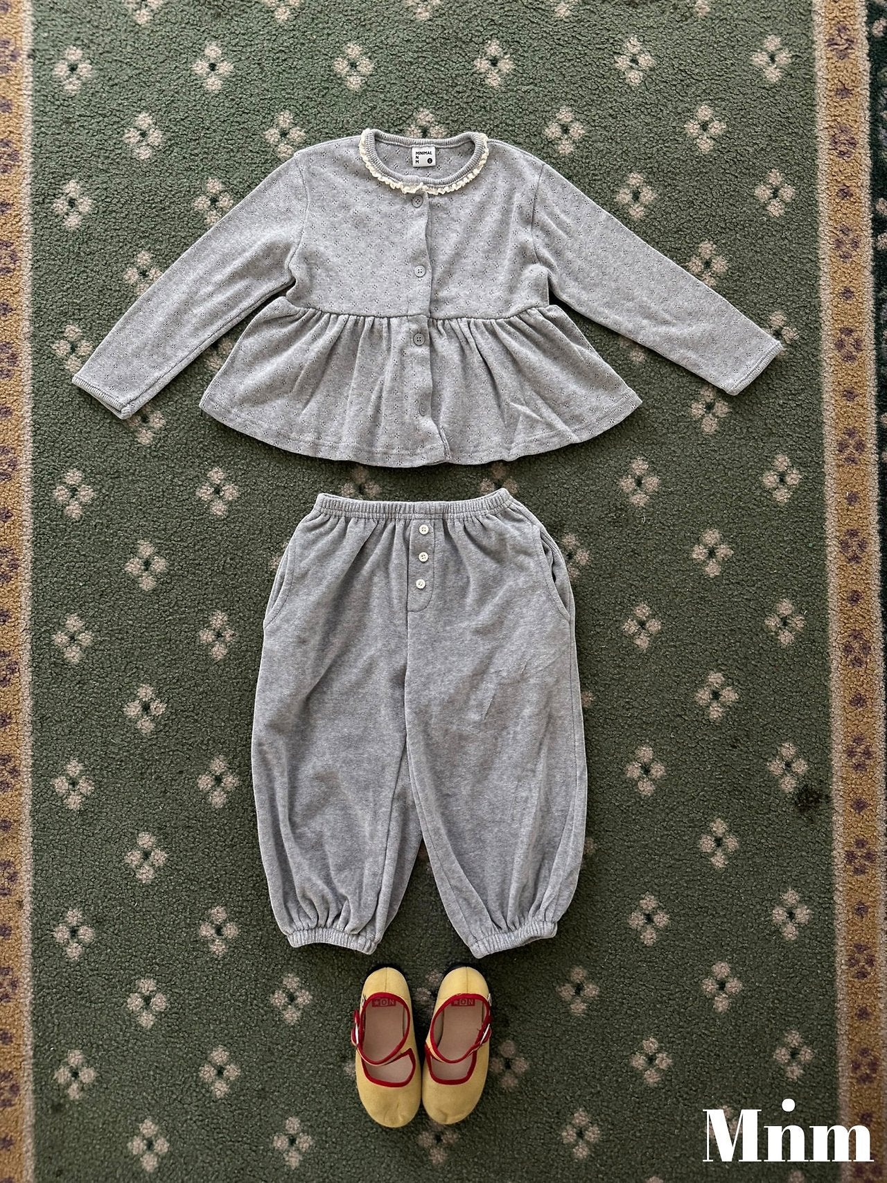 《予約》Velour Button Jogger Pants / MINIMAL