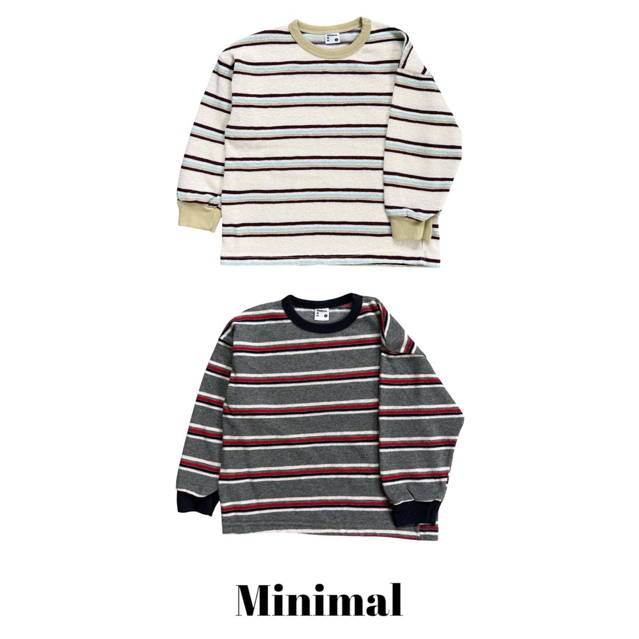 《予約》Eve Color Stripe Tee / MINIMAL
