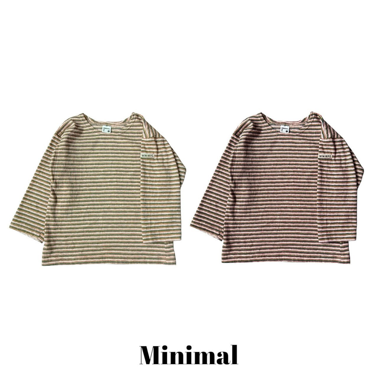 《予約》Crayon Stripe Tee / MINIMAL