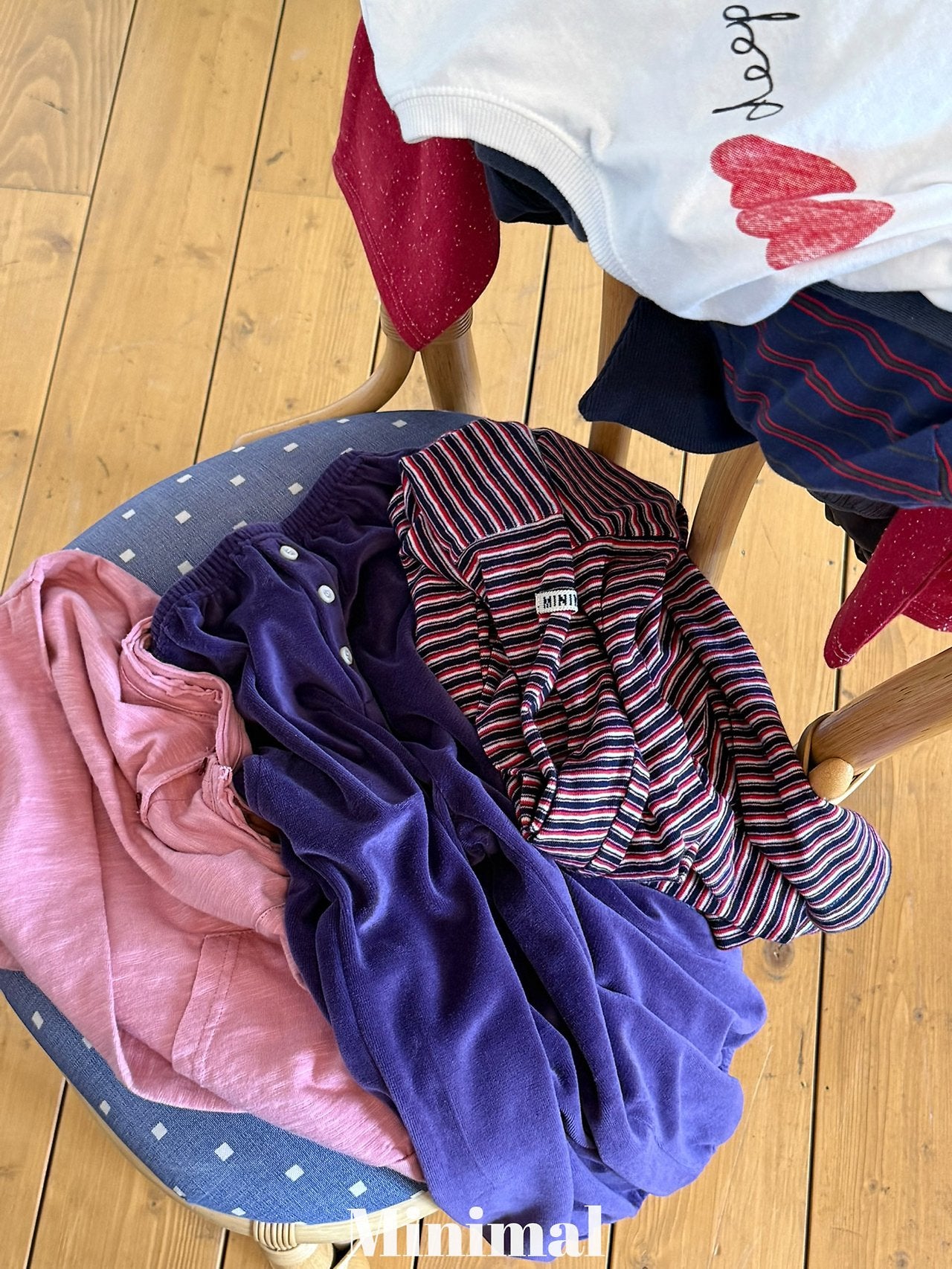 《予約》Crayon Stripe Tee / MINIMAL