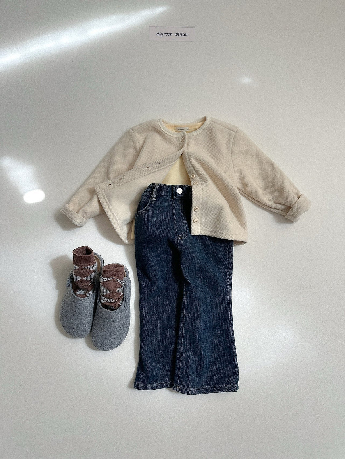 《予約》Chenille Bootcut Pants / digreen