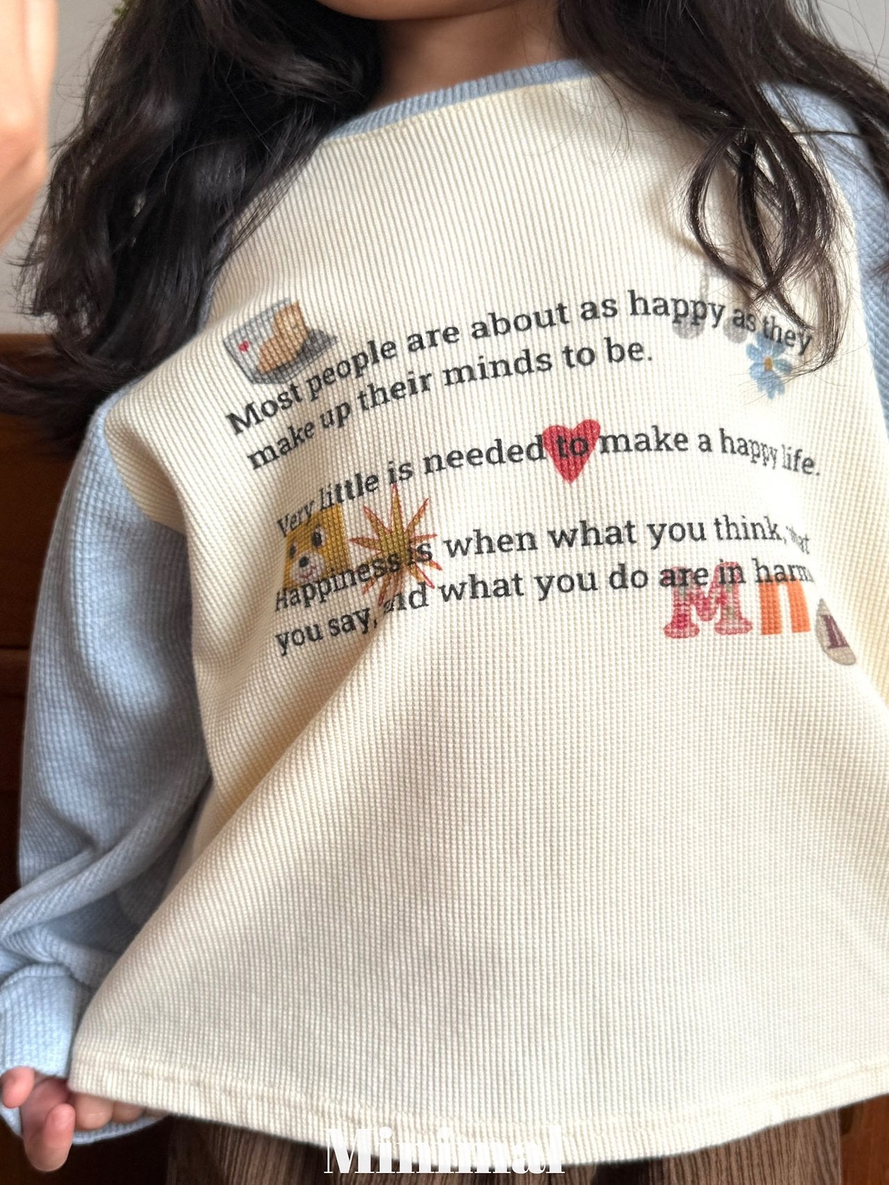 《予約》Printed Raglan Tee / MINIMAL