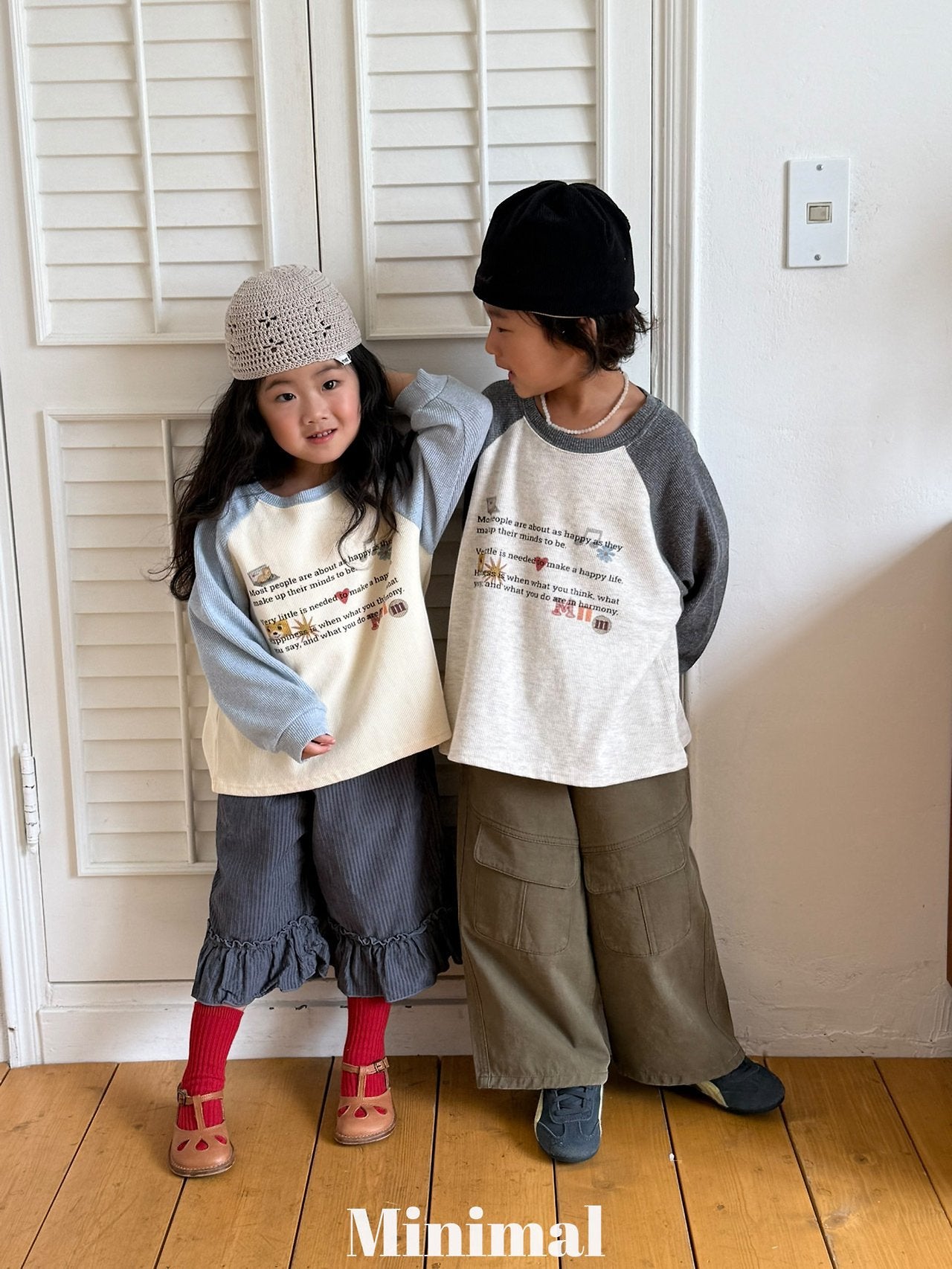 《予約》Printed Raglan Tee / MINIMAL