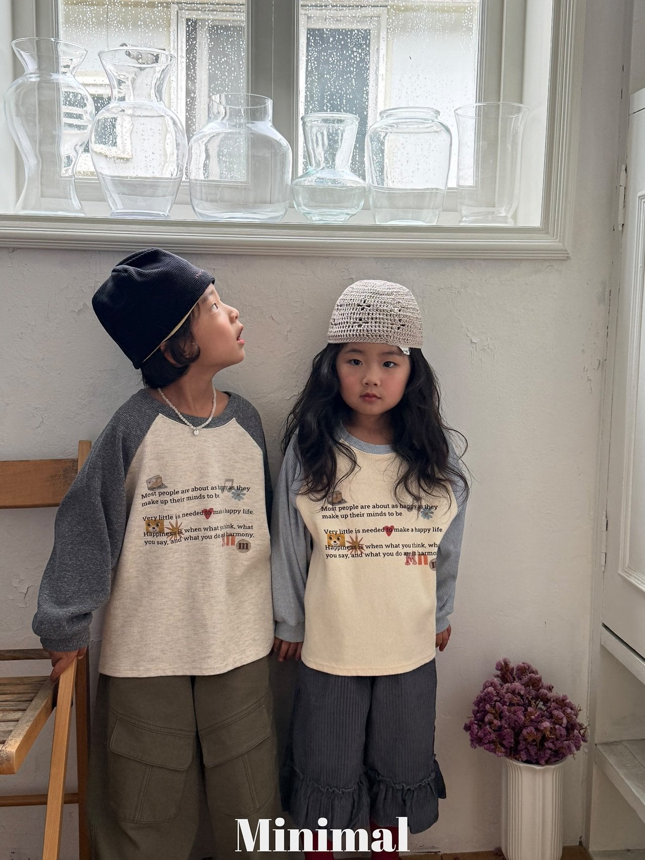 《予約》Printed Raglan Tee / MINIMAL