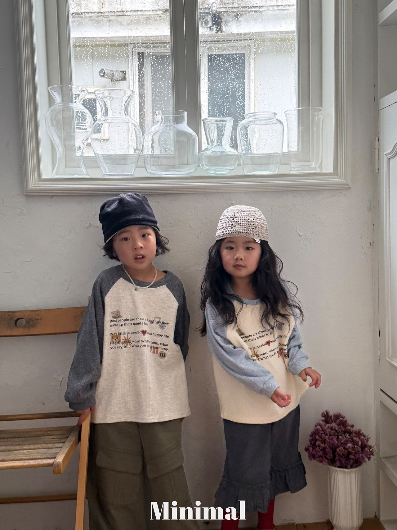 《予約》Printed Raglan Tee / MINIMAL