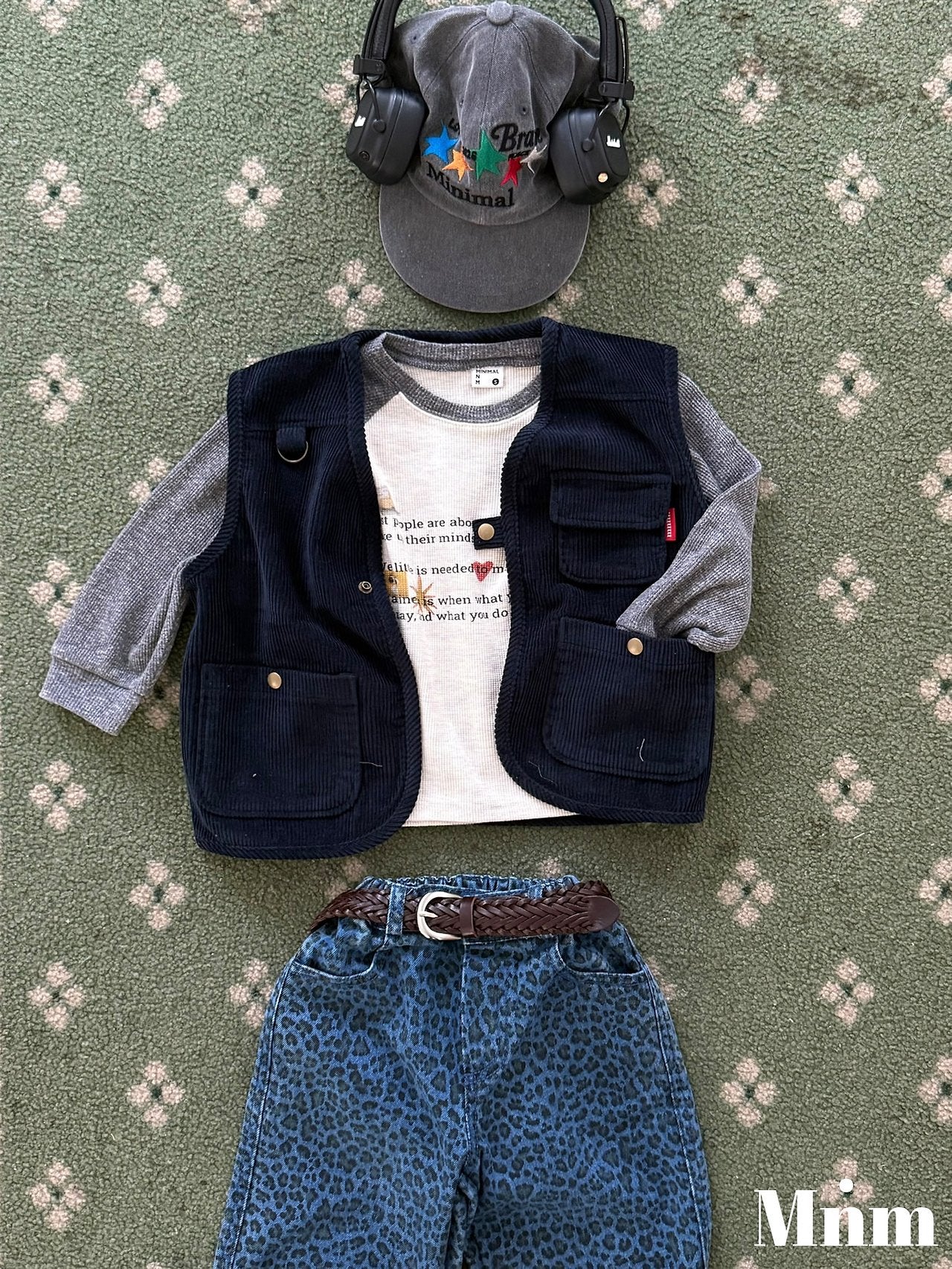 《予約》Printed Raglan Tee / MINIMAL