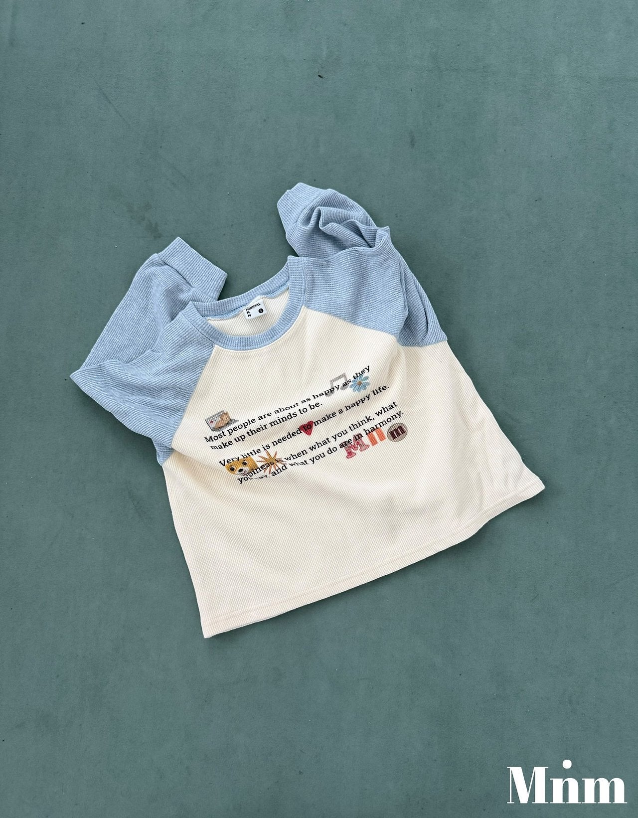 《予約》Printed Raglan Tee / MINIMAL