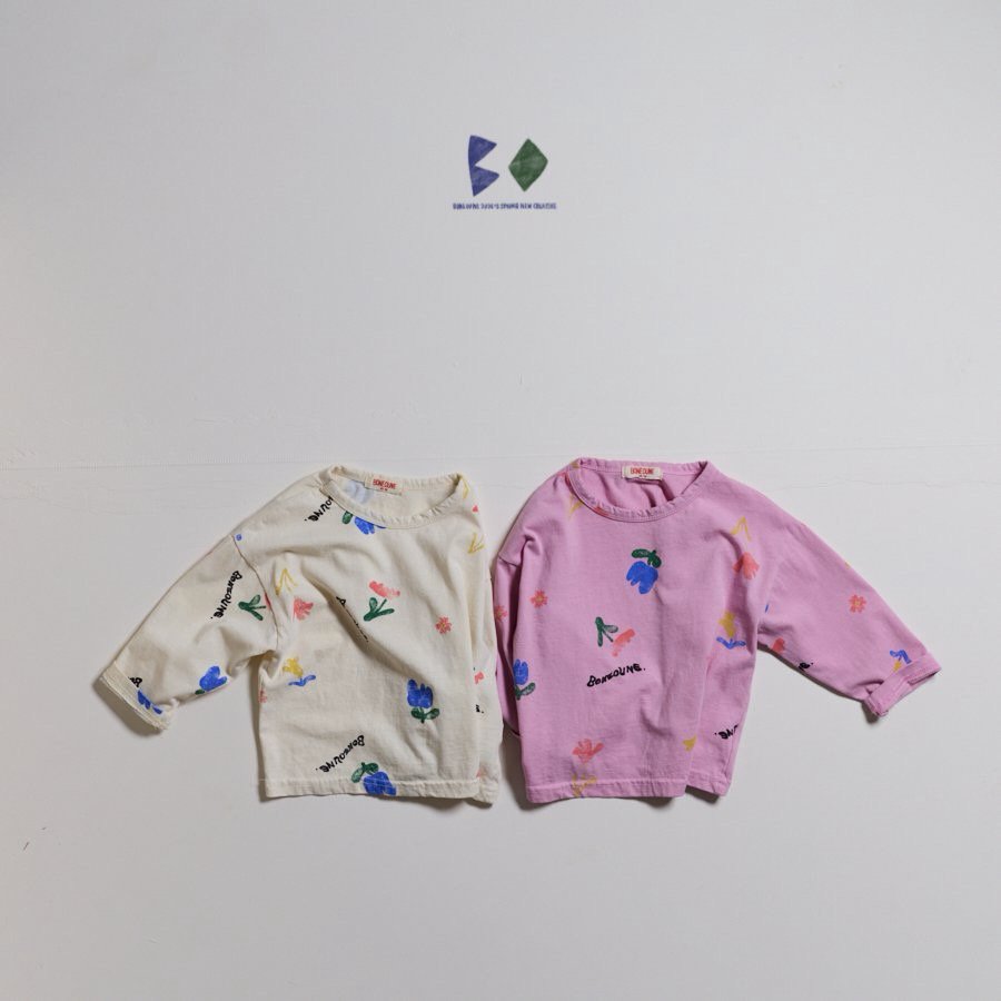 《予約》Flower Single T-shirt / Boneoune