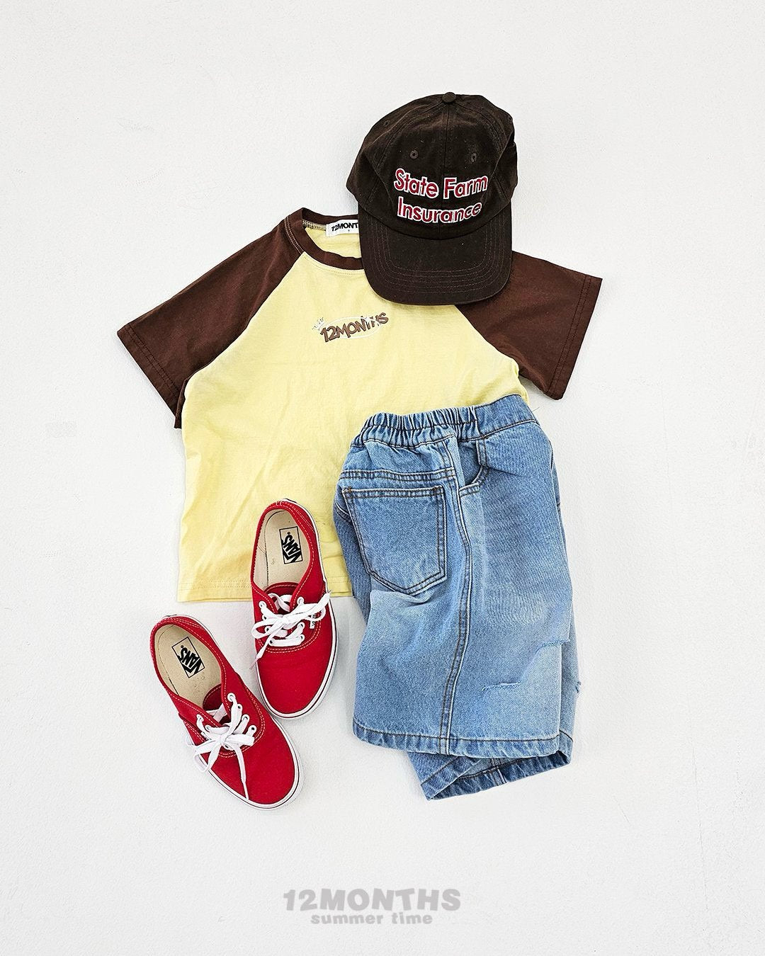 《予約》Crown Raglan Tee / 12months