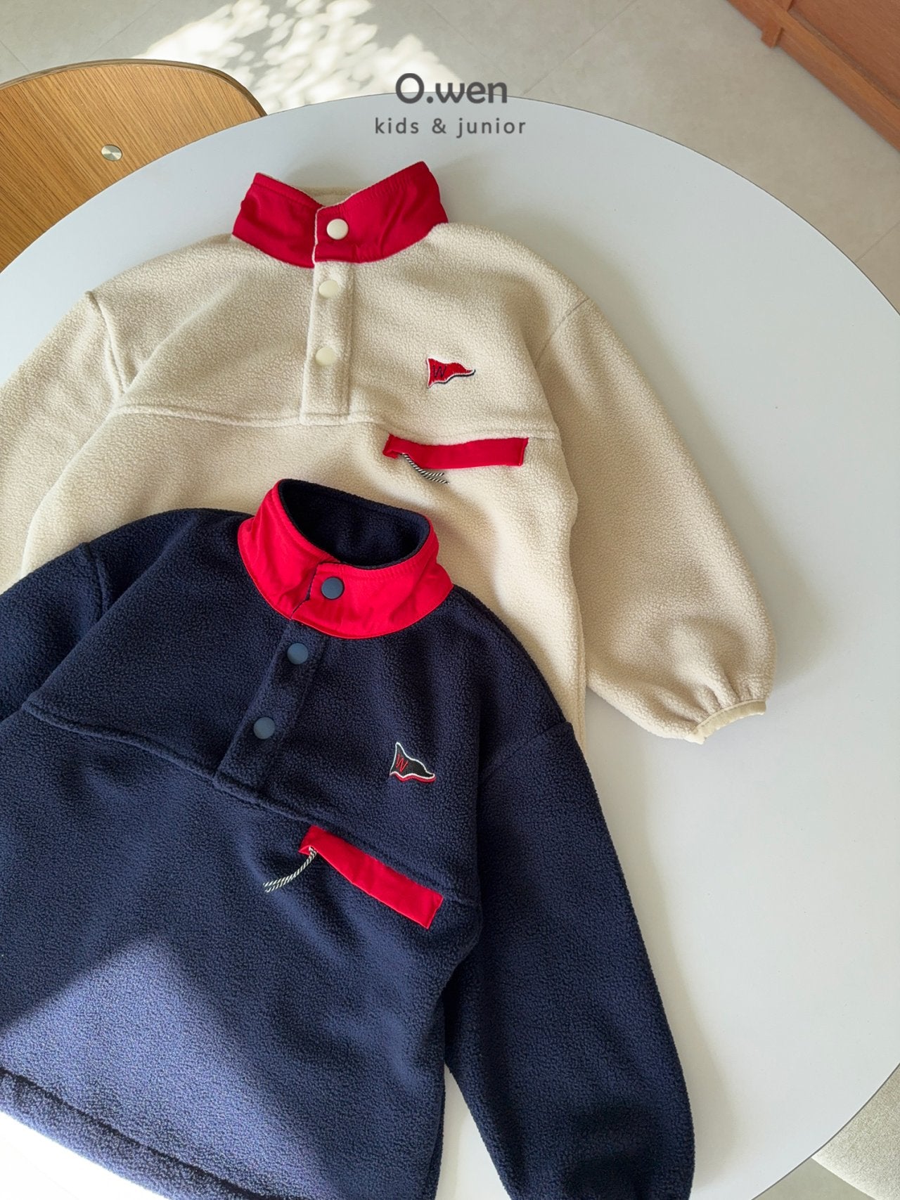 《予約》Glossy Fleece Anorak / O.wen