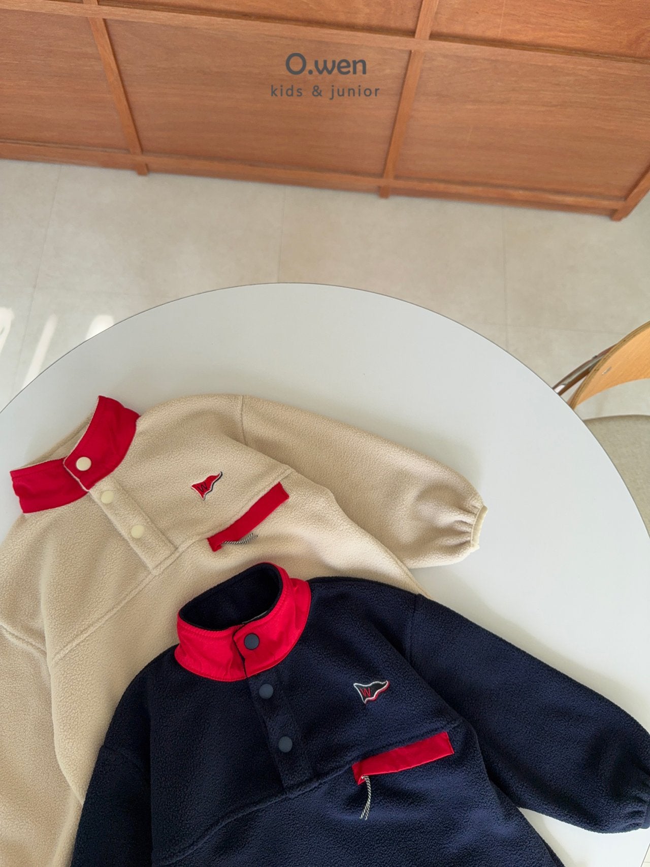 《予約》Glossy Fleece Anorak / O.wen