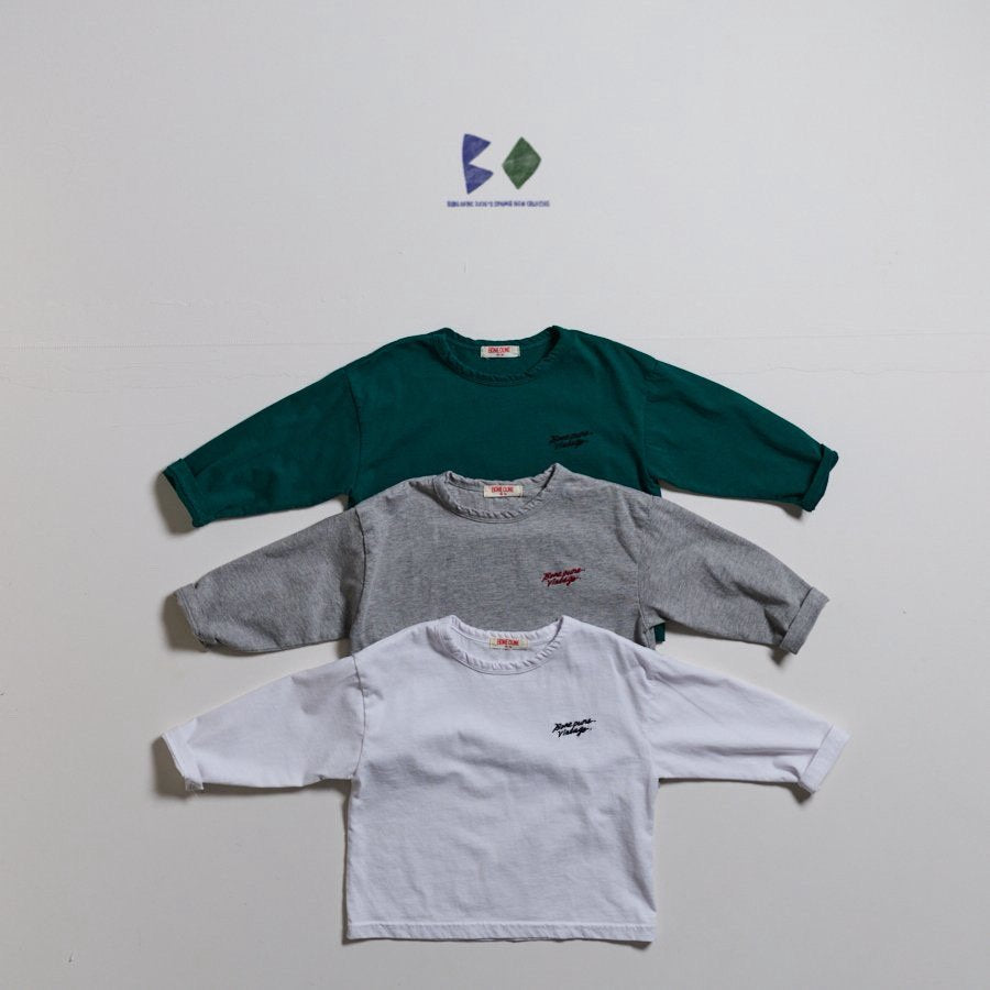 《予約》Embroidered Single T-shirt / Boneoune
