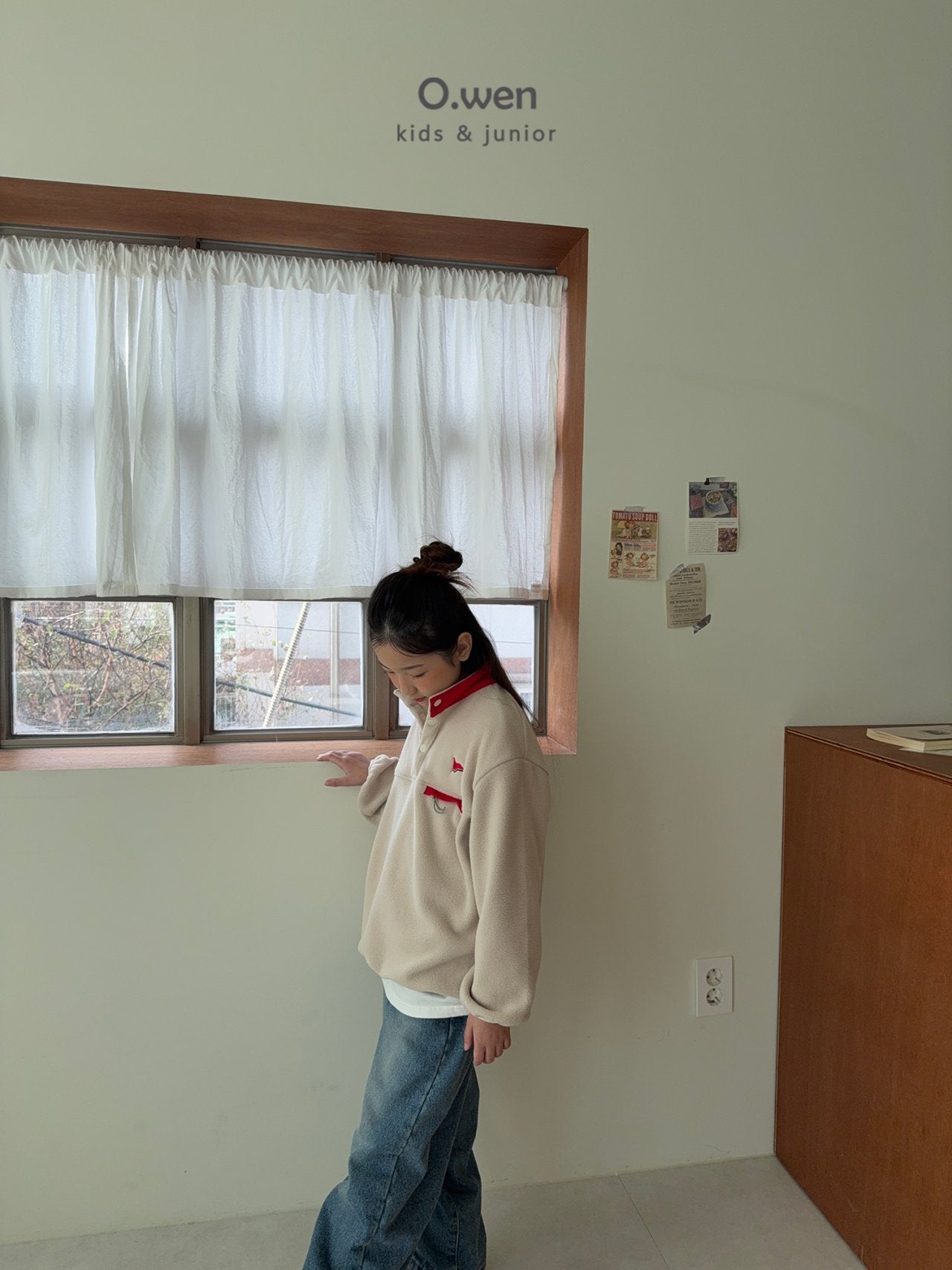 《予約》Glossy Fleece Anorak / O.wen