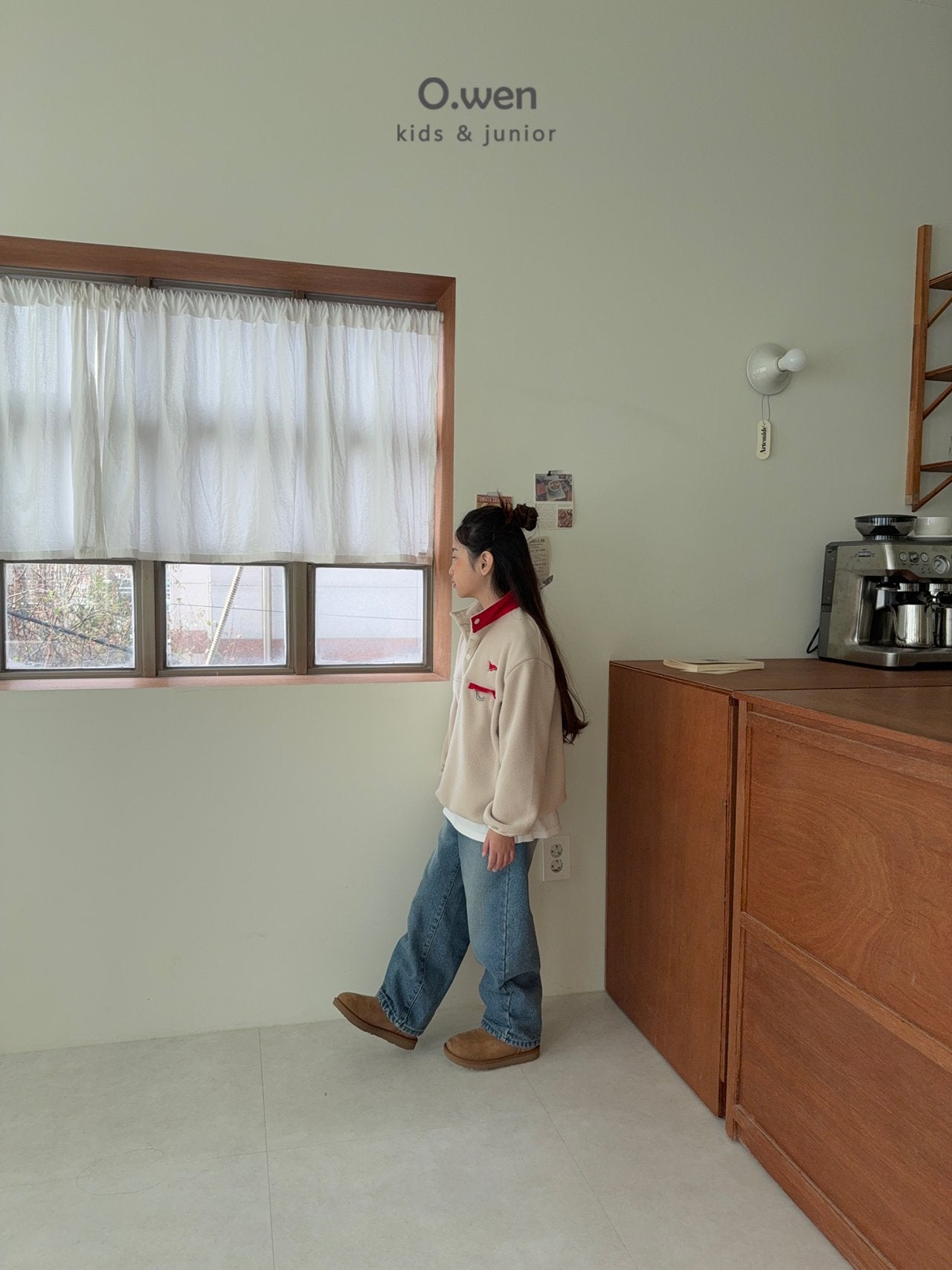 《予約》Glossy Fleece Anorak / O.wen