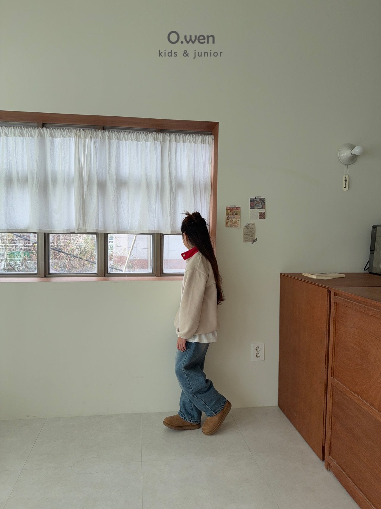 《予約》Glossy Fleece Anorak / O.wen