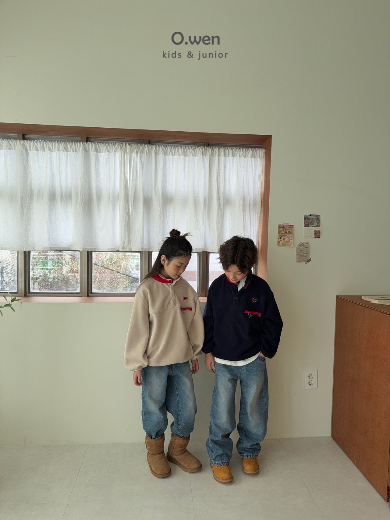 《予約》Glossy Fleece Anorak / O.wen