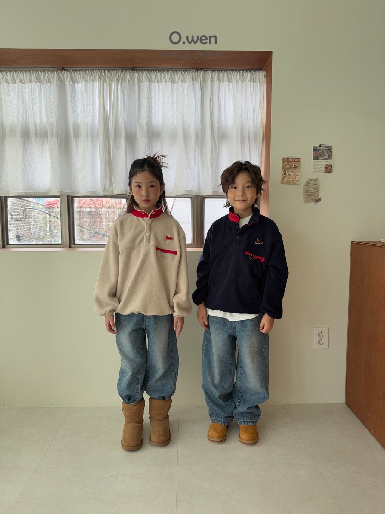 《予約》Glossy Fleece Anorak / O.wen