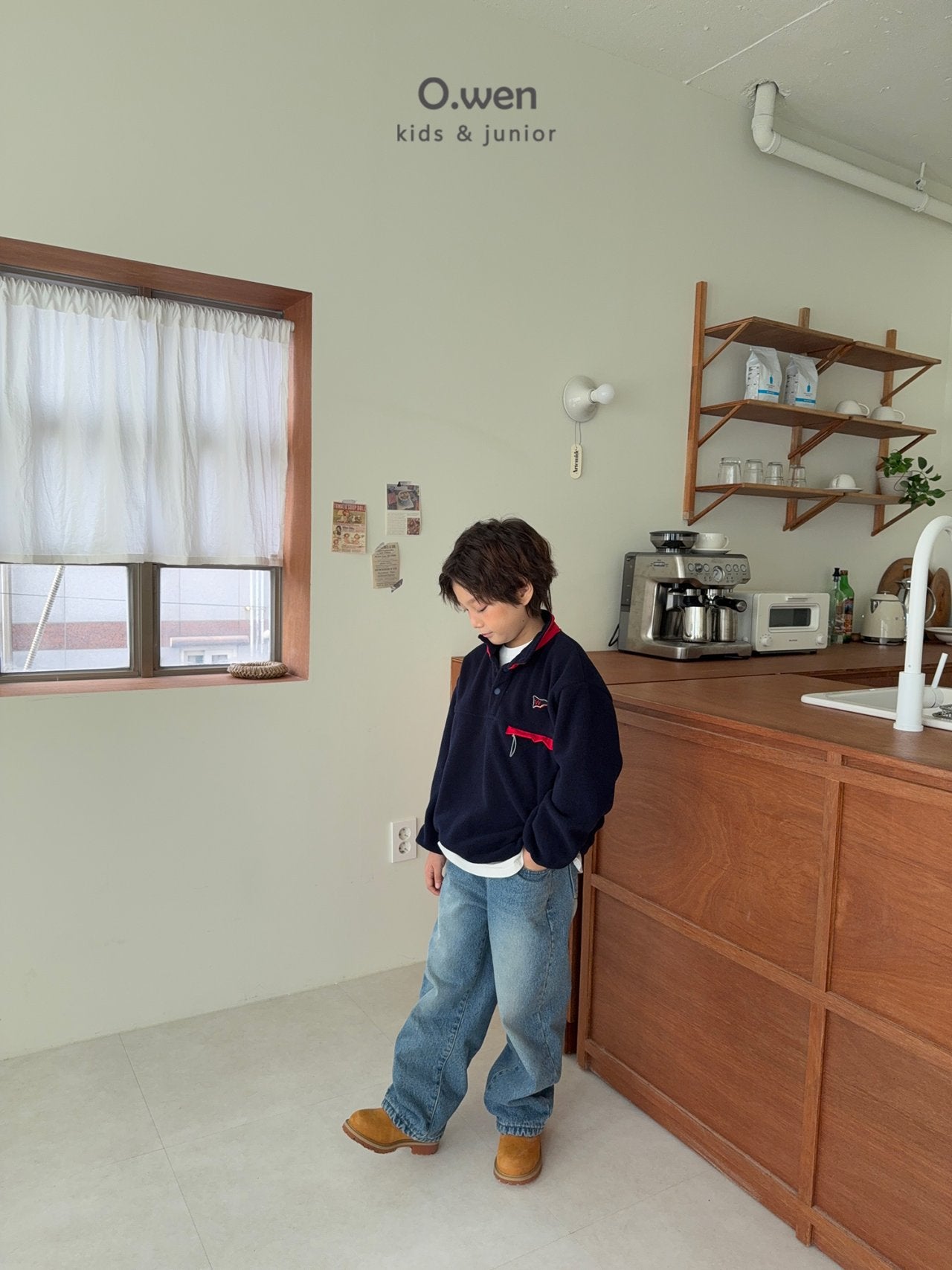 《予約》Glossy Fleece Anorak / O.wen