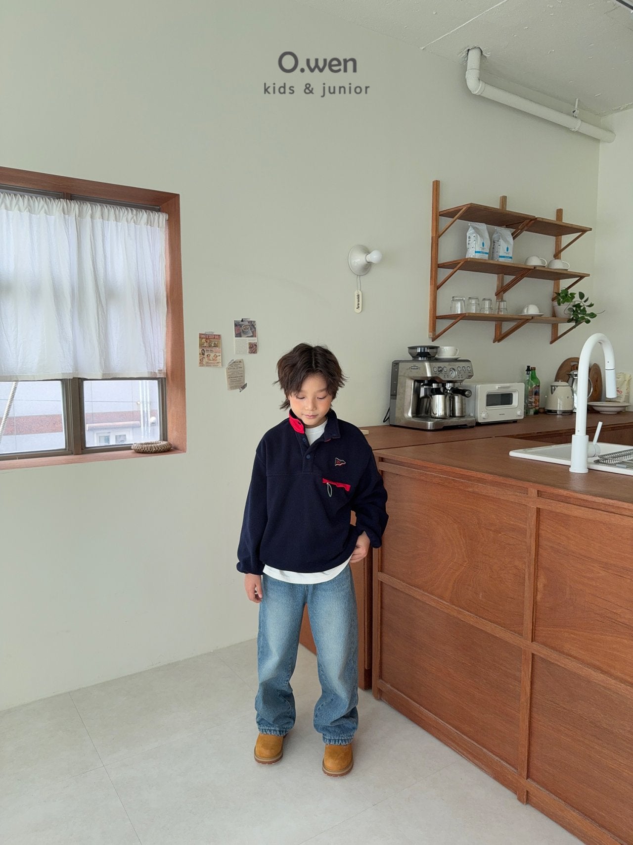 《予約》Glossy Fleece Anorak / O.wen