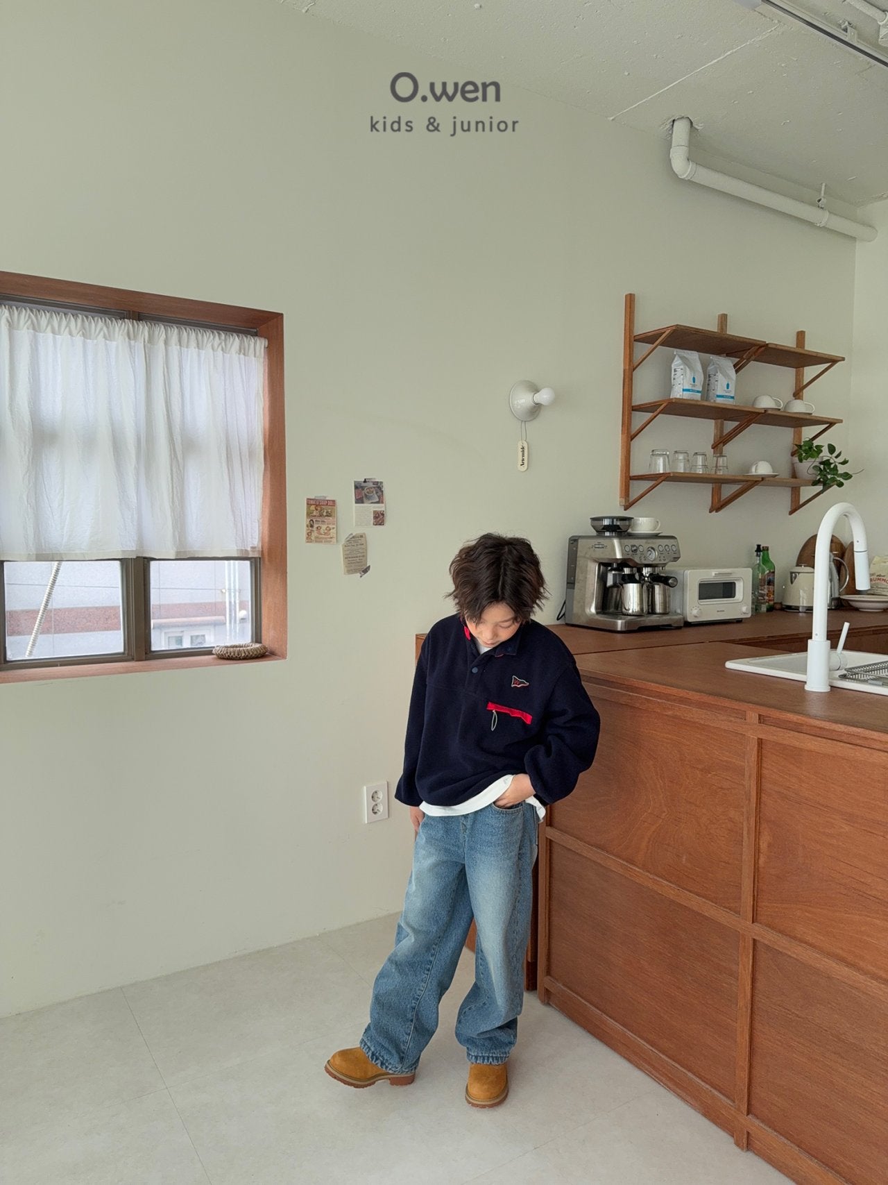 《予約》Glossy Fleece Anorak / O.wen