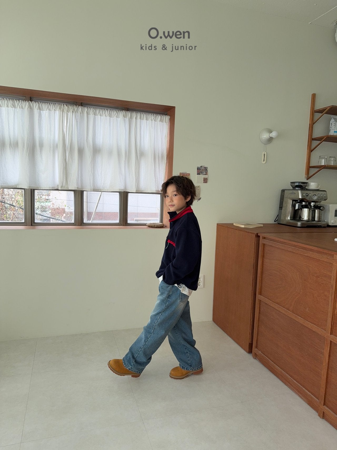 《予約》Glossy Fleece Anorak / O.wen