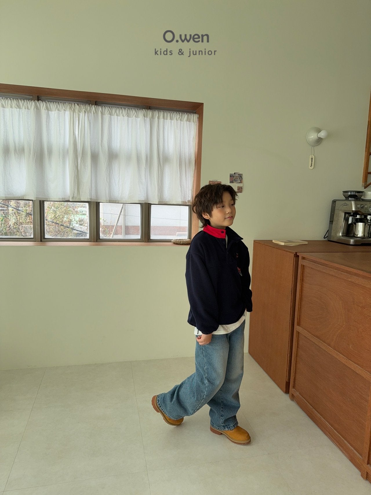 《予約》Glossy Fleece Anorak / O.wen