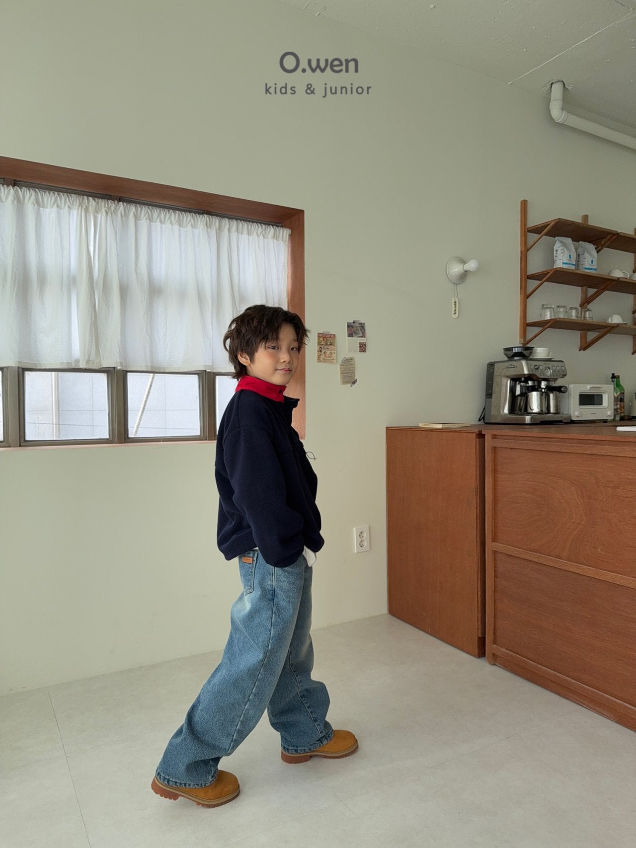 《予約》Glossy Fleece Anorak / O.wen