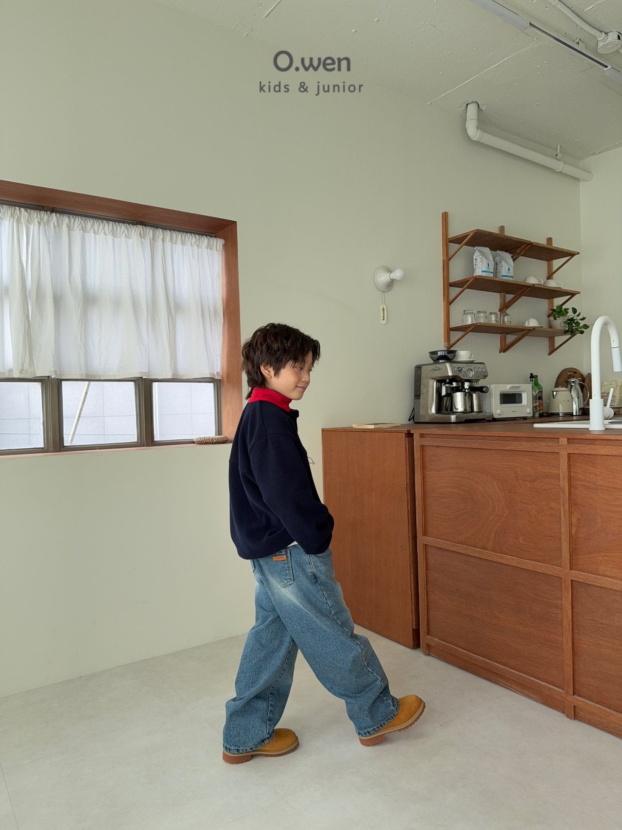 《予約》Glossy Fleece Anorak / O.wen