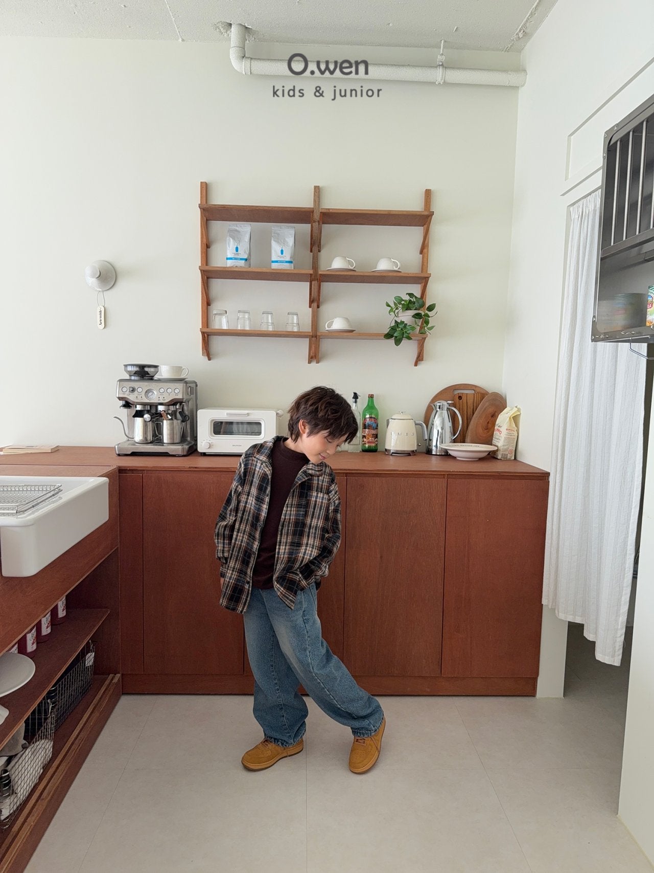 《予約》Rib Check Shirt / O.wen