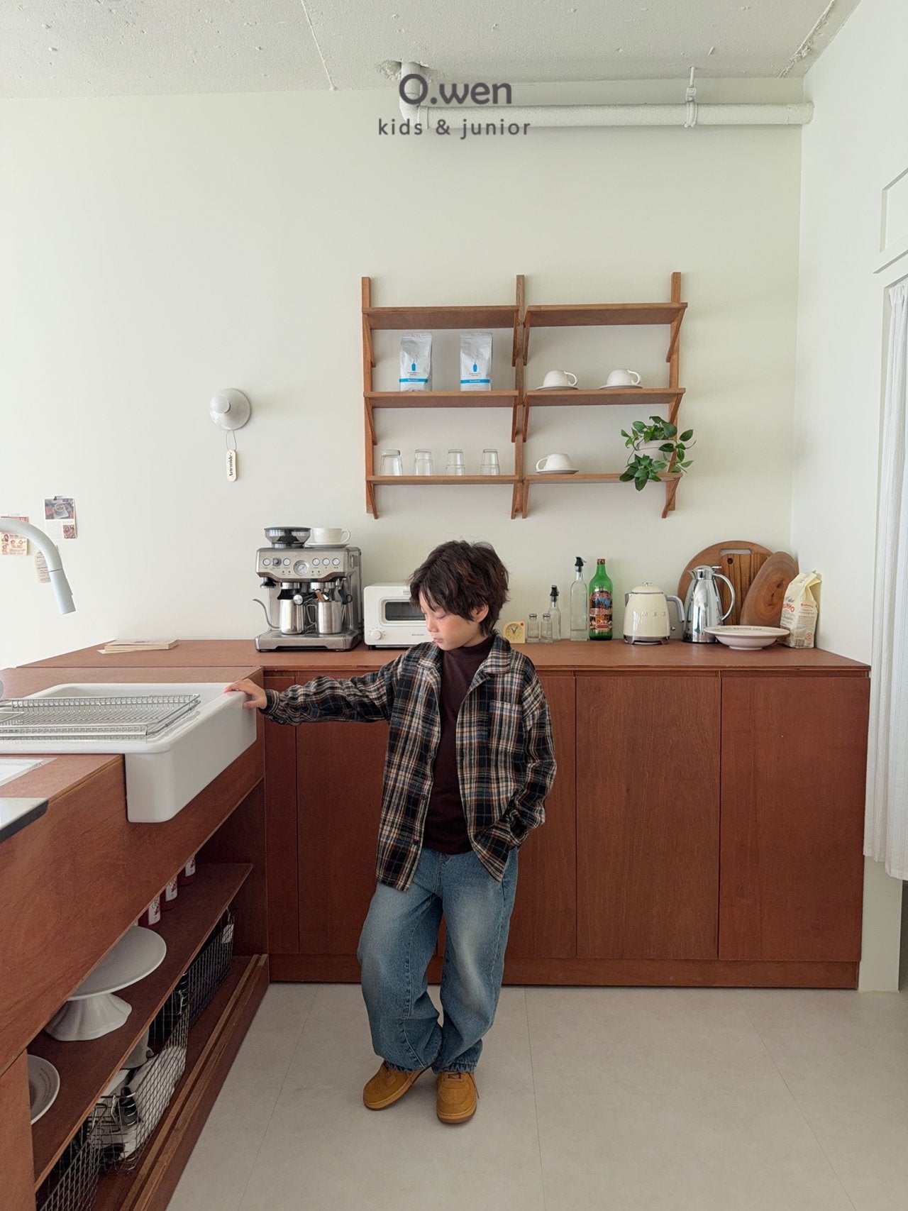 《予約》Rib Check Shirt / O.wen