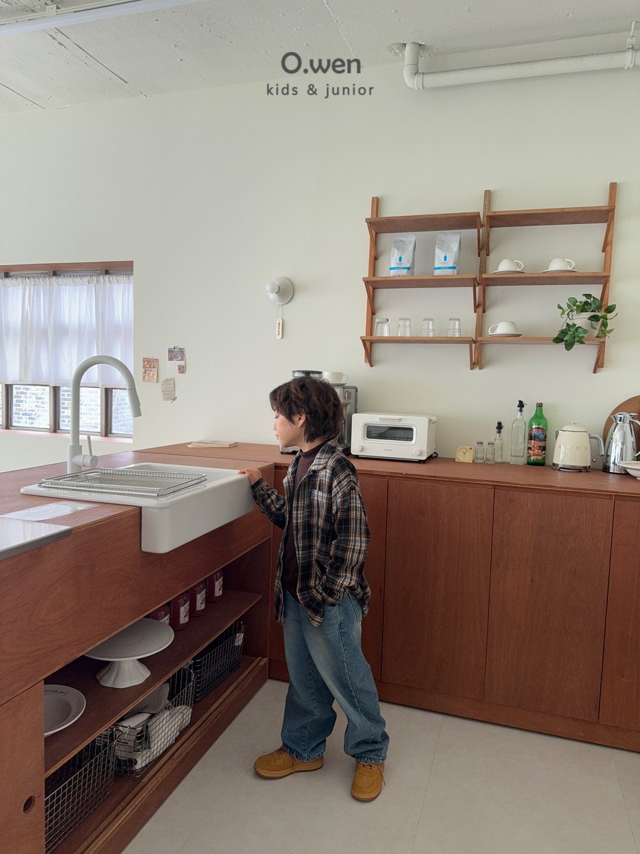 《予約》Rib Check Shirt / O.wen