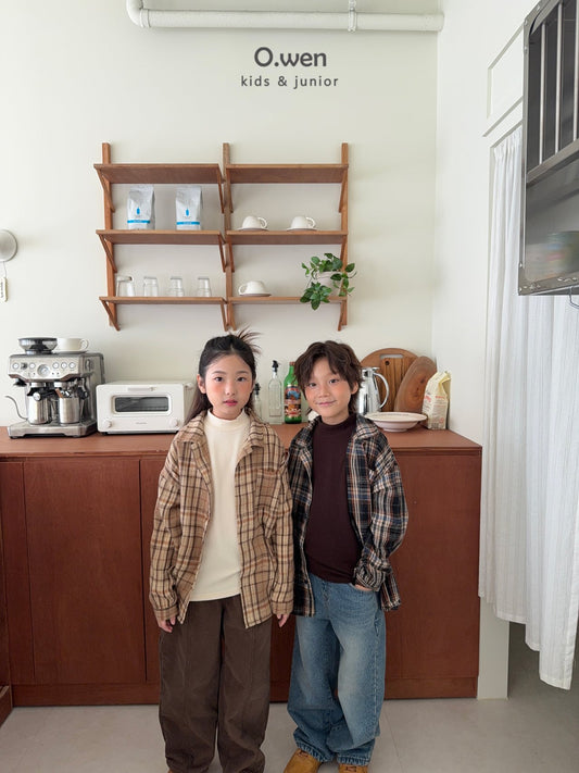 《予約》Rib Check Shirt / O.wen