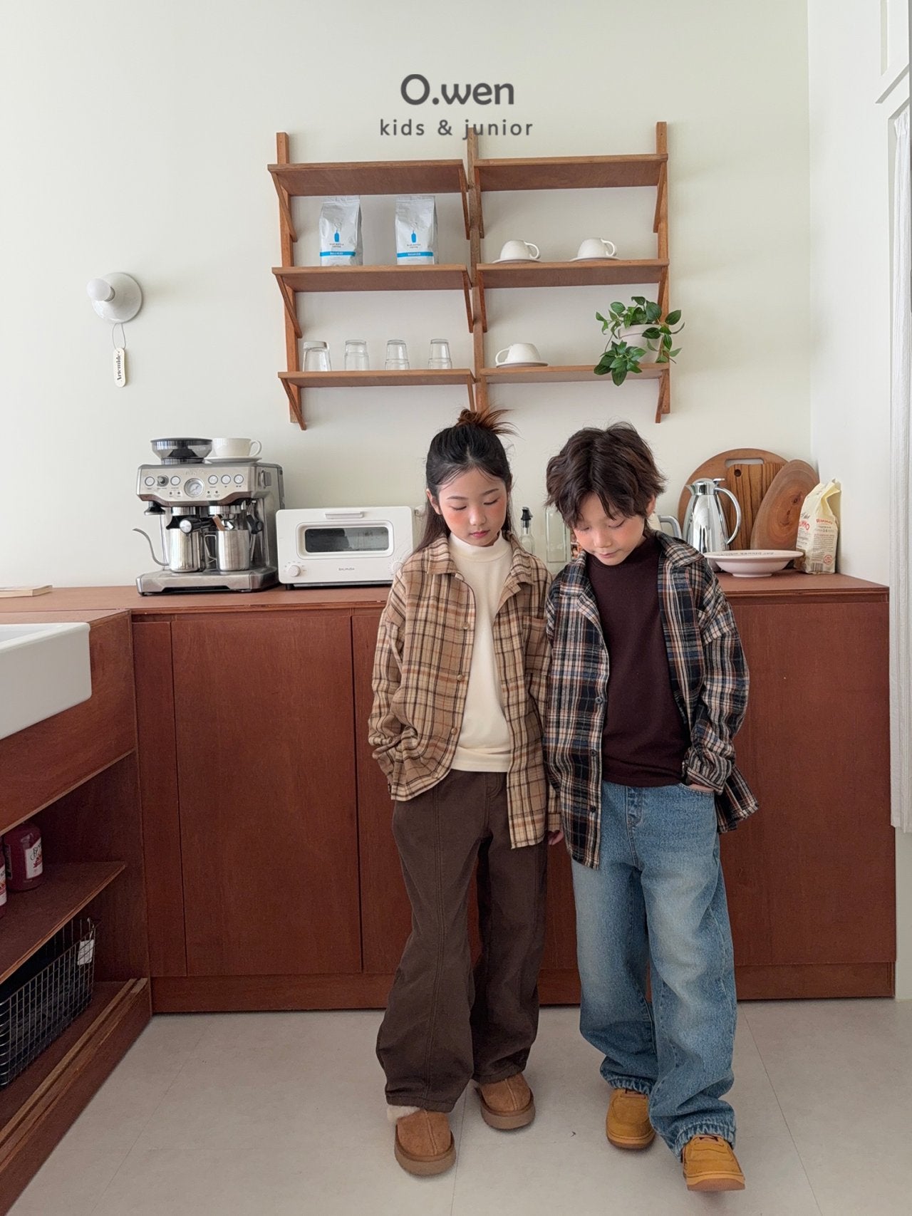 《予約》Rib Check Shirt / O.wen