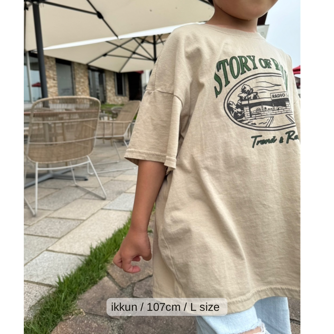 《beige M size Last 1点》Radio Tee