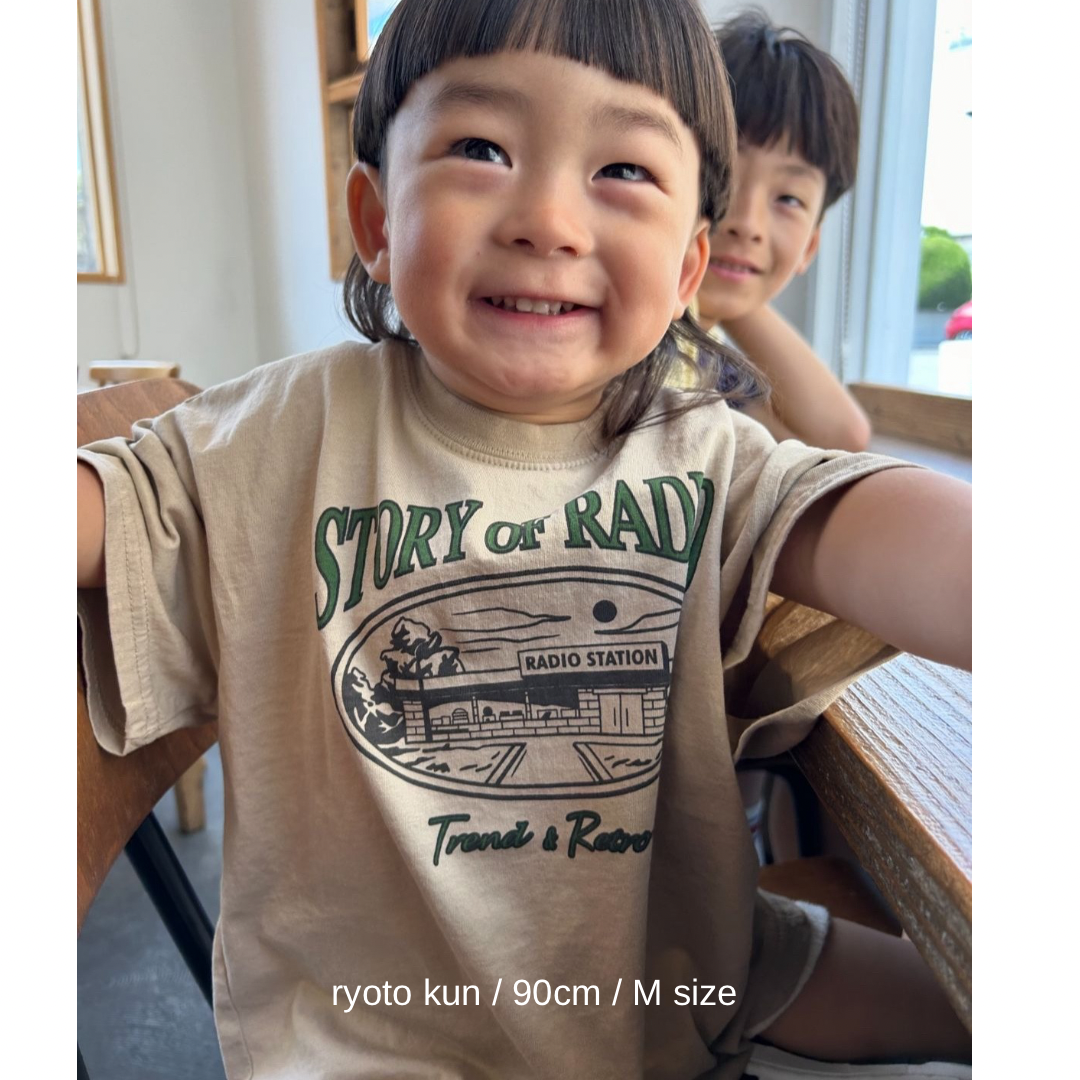 《beige M size Last 1点》Radio Tee