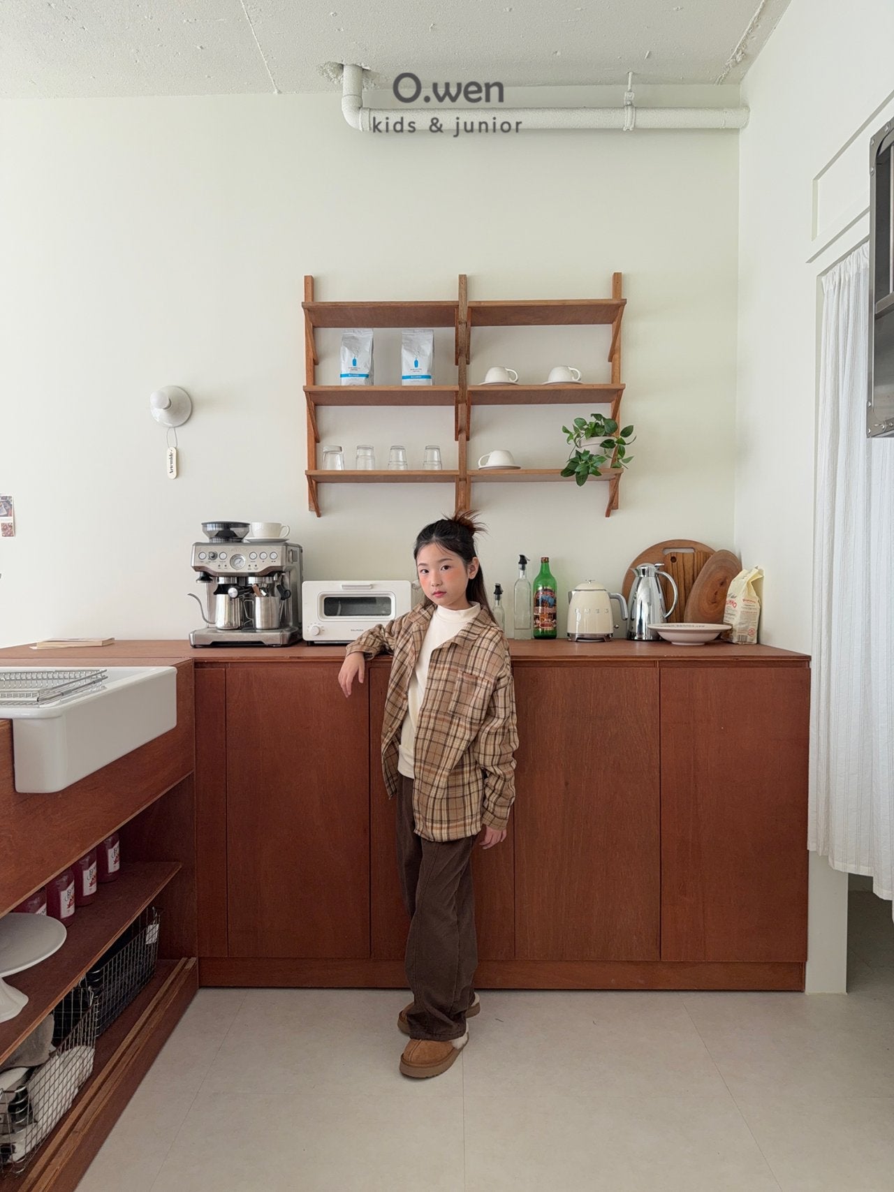 《予約》Rib Check Shirt / O.wen