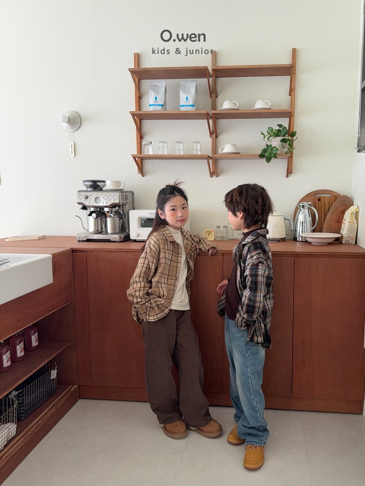 《予約》Rib Check Shirt / O.wen