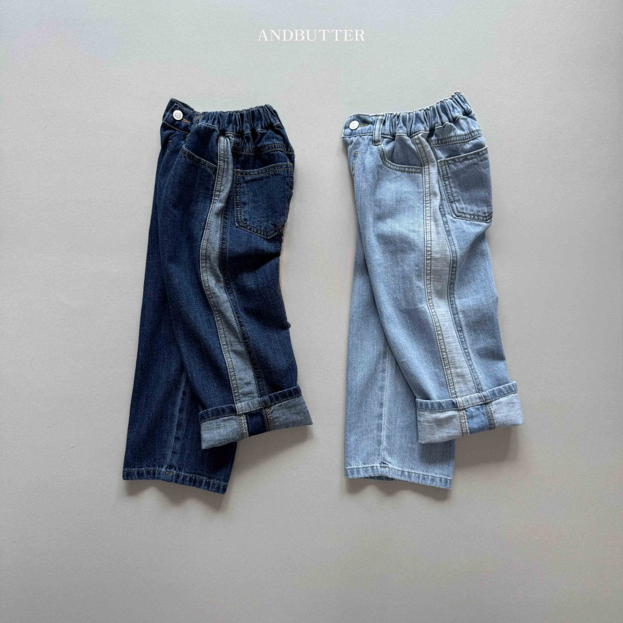 《即納》Line Mix Denim Pants