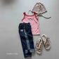 《即納》Line Mix Denim Pants