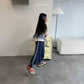《即納》Line Mix Denim Pants