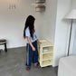《即納》Line Mix Denim Pants