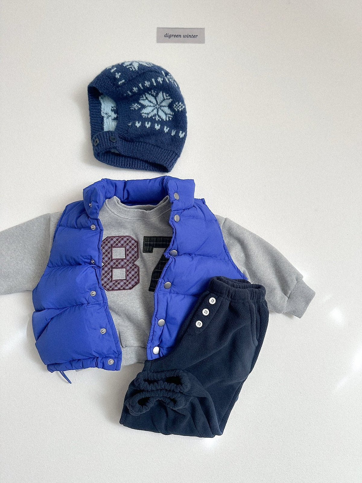 《予約》Vivid Padded Vest / digreen