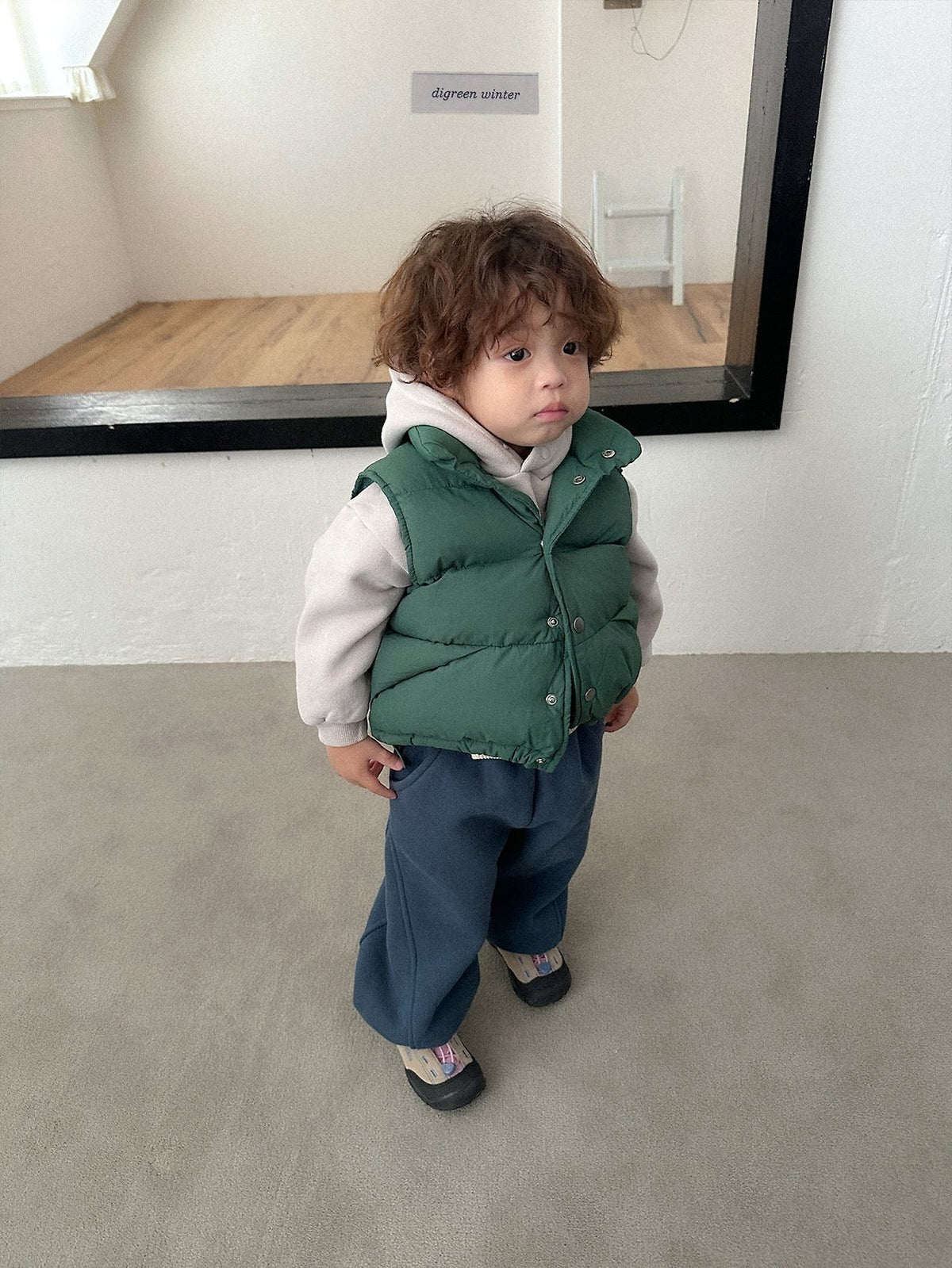 《予約》Vivid Padded Vest / digreen