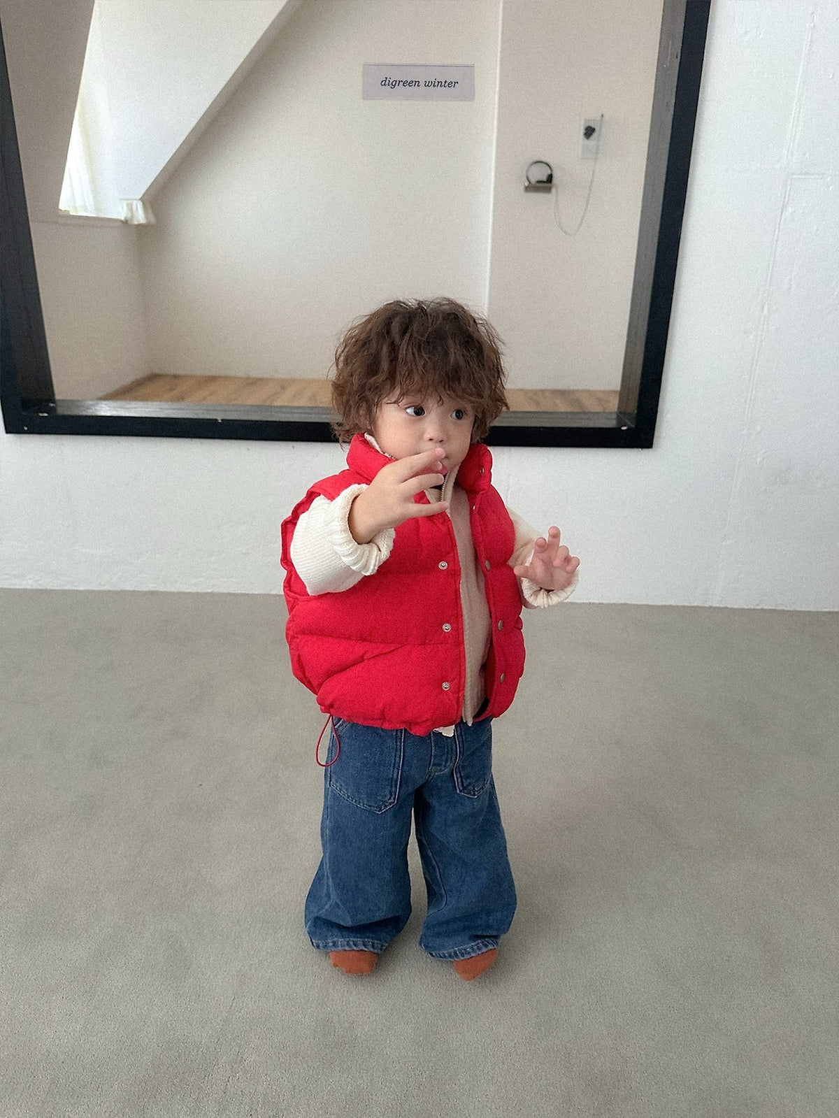 《予約》Vivid Padded Vest / digreen