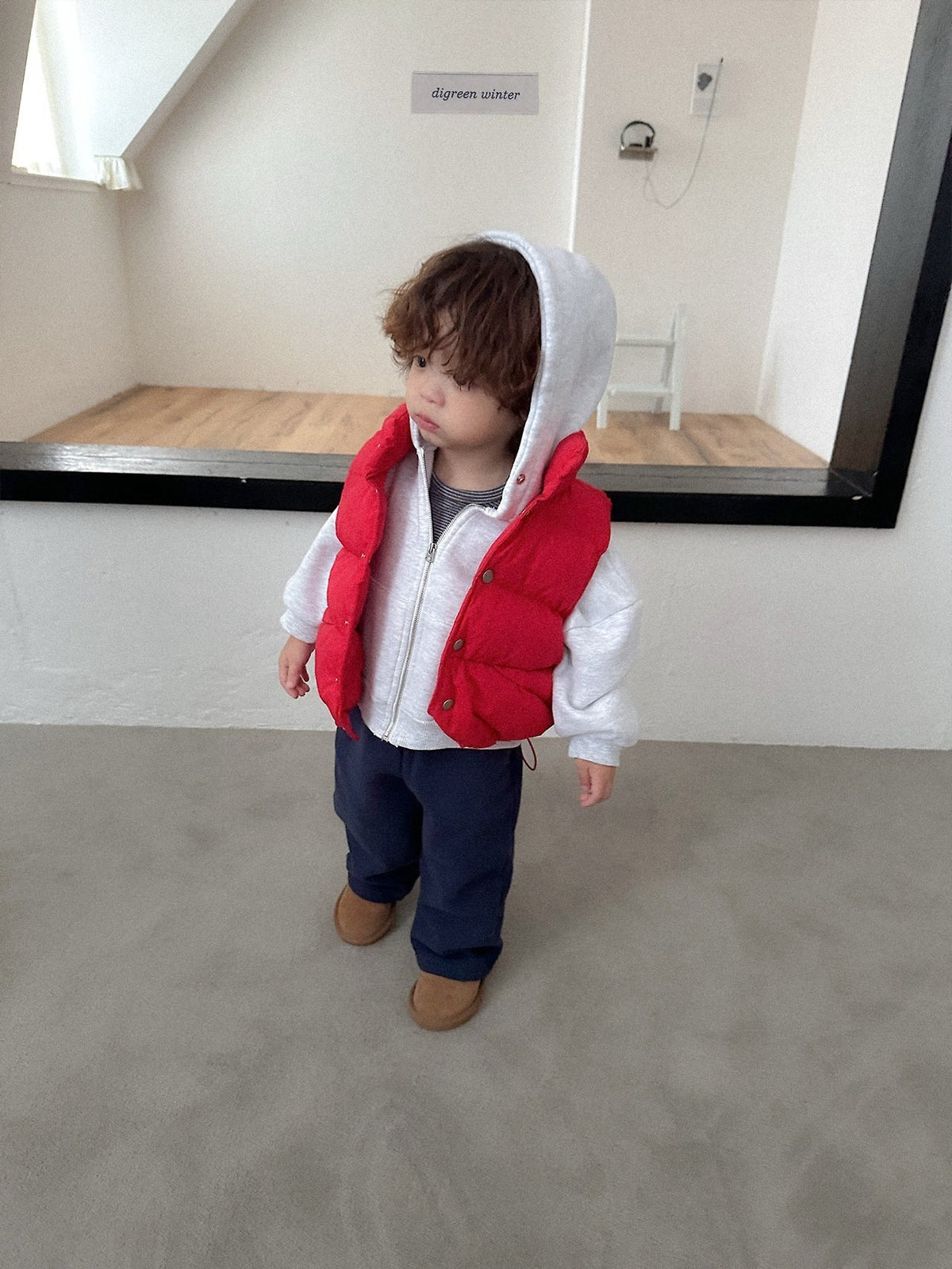 《予約》Vivid Padded Vest / digreen