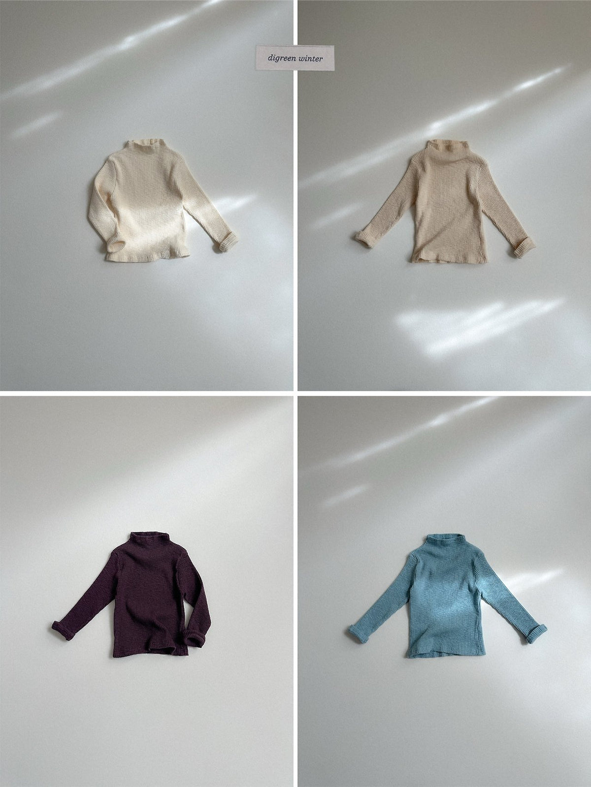 《予約》Taupe Turtle Neck Tee / digreen